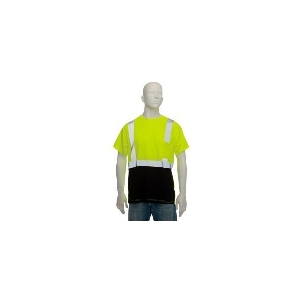 Occunomix OccuNomix Class 2 Classic Black Bottom T-Shirt with Pocket Yellow, M, LUX-SSETPBK-YM LUX-SSETPBK-YM - main